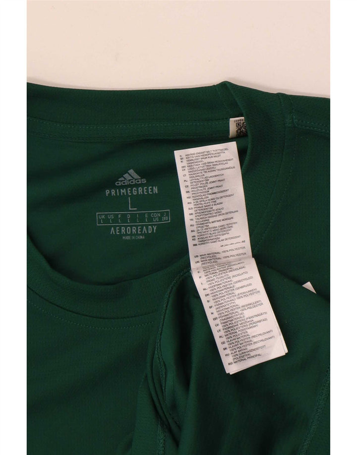 Adidas Hommes Aeroready T-Shirt Haut Grand Vert Polyester