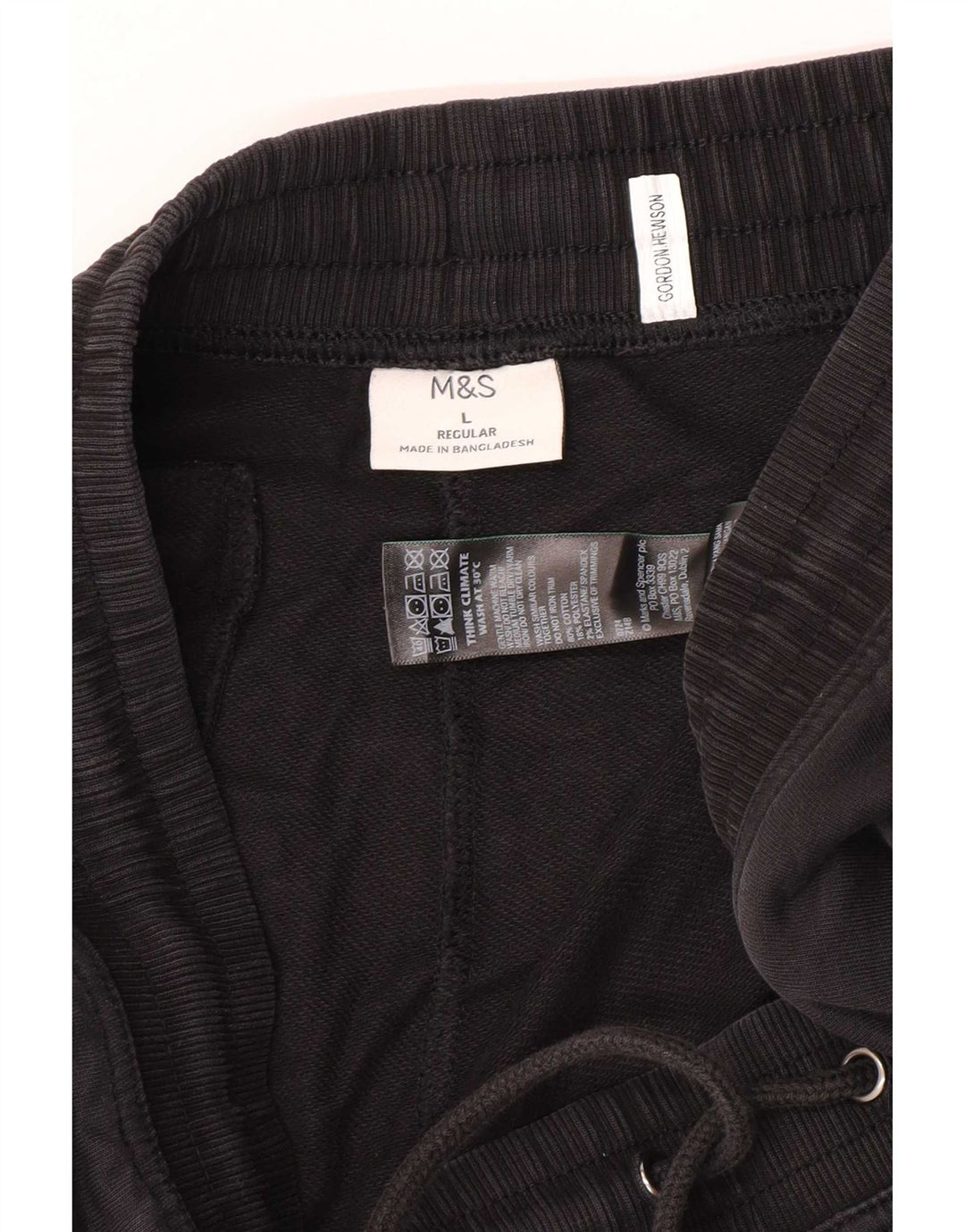 Marks & Spencer Pantalon de survêtement pour homme Large Noir Coton