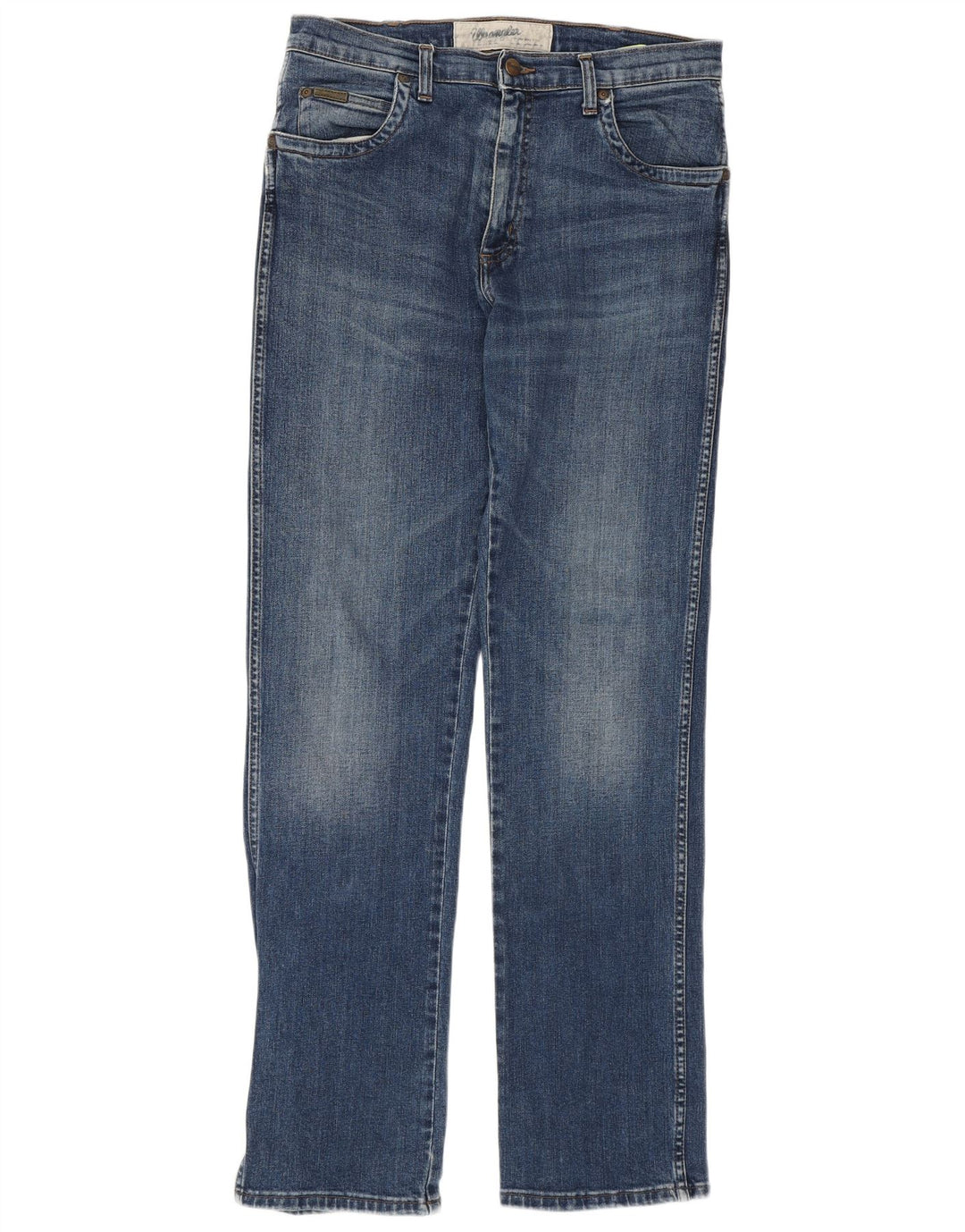 WRANGLER Jean droit homme W32 L33 bleu coton