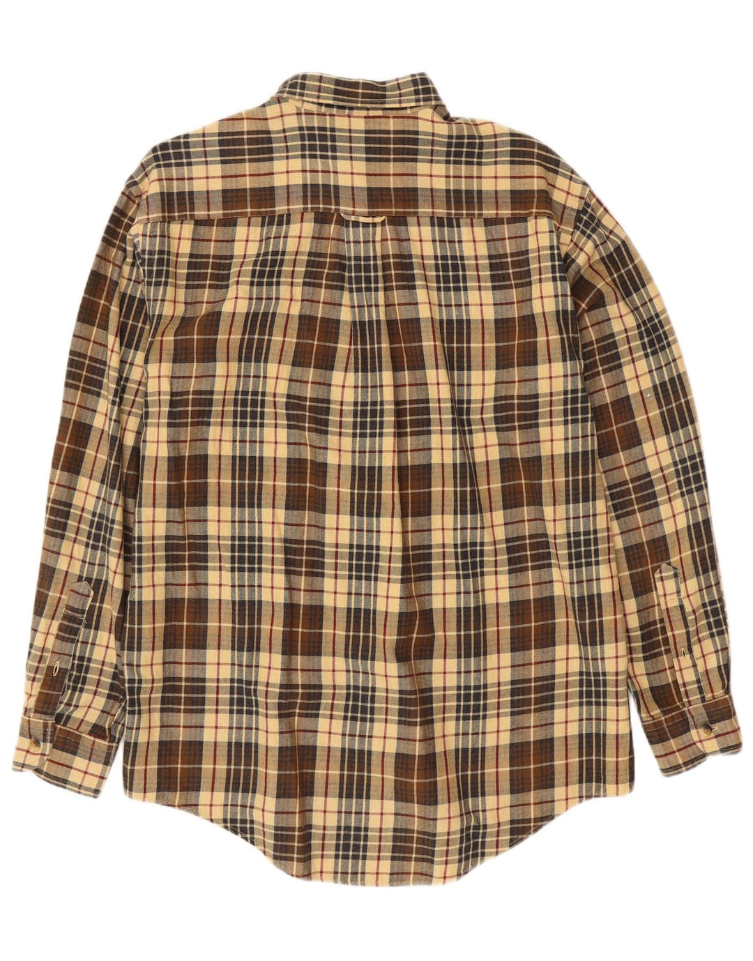 NAUTICA Chemise en flanelle pour homme en coton à carreaux marron moyen