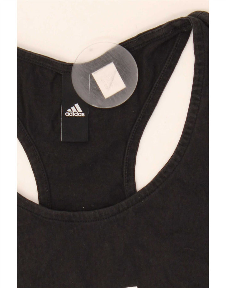 Adidas Débardeur graphique pour femme UK 8 Small Noir