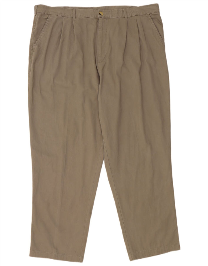 Essentials Pantalon Chino Pegged Homme W46 L30 Gris Coton