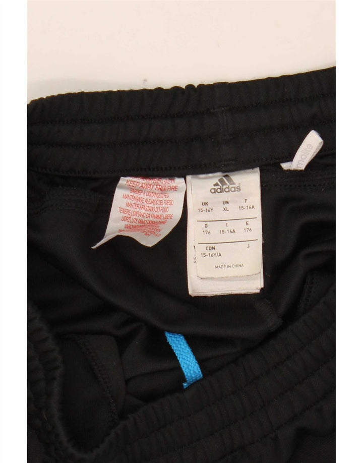 Adidas Pantalon de Survêtement Climalite Garçon 15-16 ans Noir Polyester