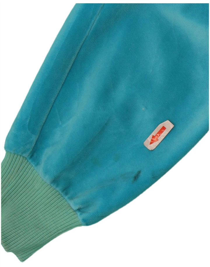 Codice Sweat-shirt en velours pour femme UK 12 Bleu moyen Colorblock Coton