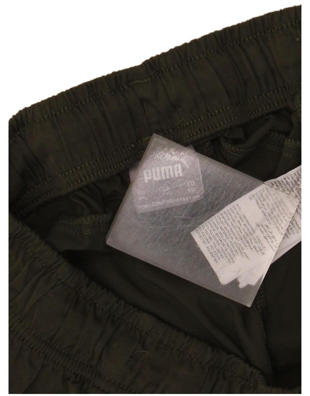 Puma Short de sport pour homme 2XL Kaki Polyester