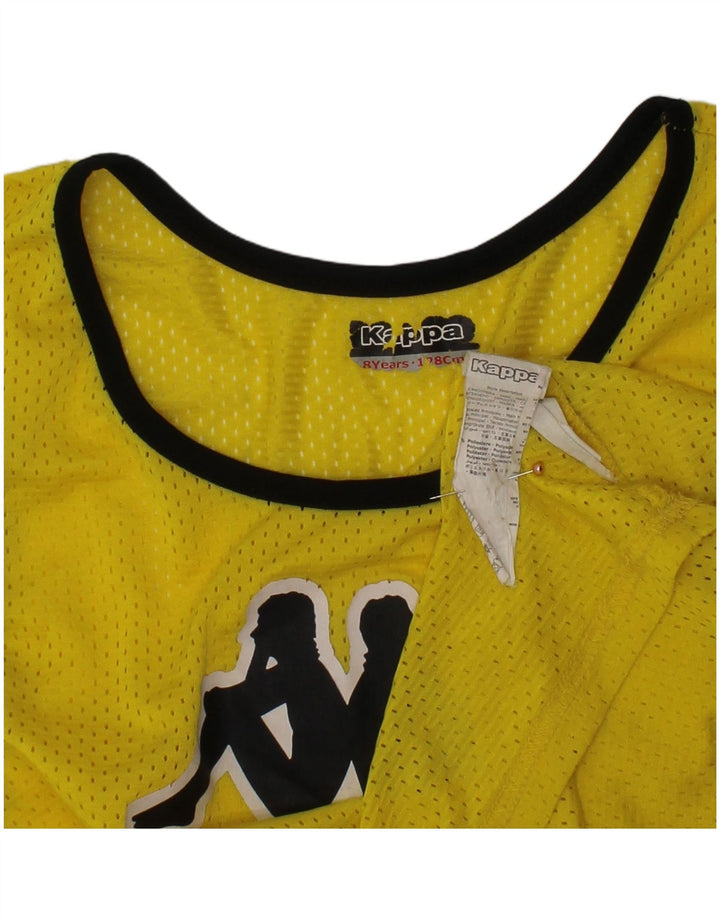 KAPPA Débardeur graphique garçon 7-8 ans jaune polyester