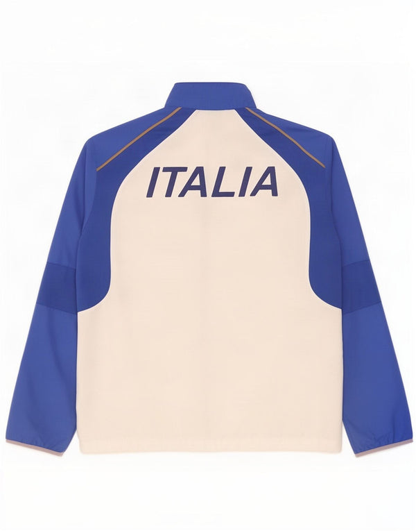 Asics Veste de survêtement Italia Graphic pour homme, grand, blanc, color block