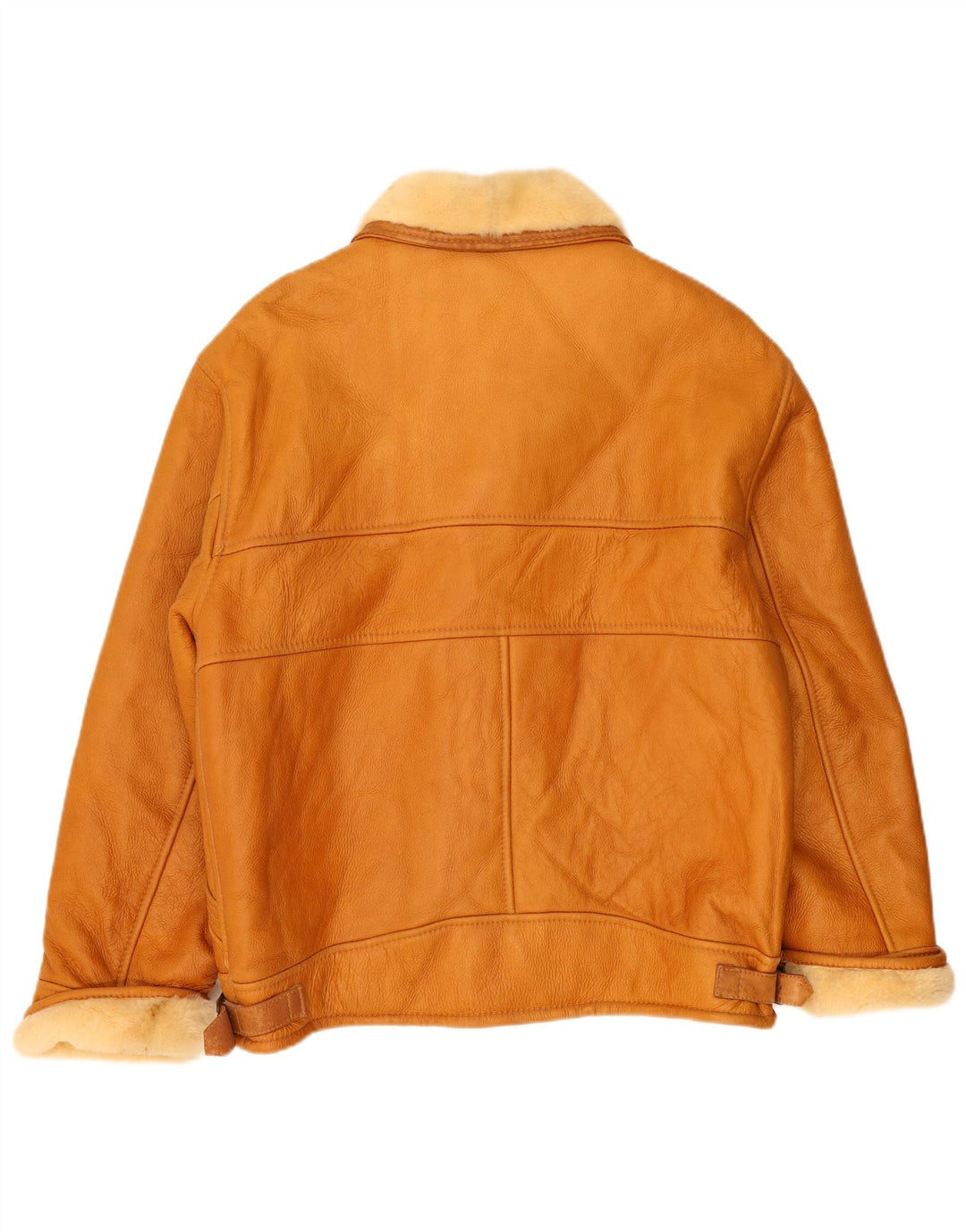 VINTAGE Veste en peau de mouton pour homme IT 52 XL Peau de mouton beige