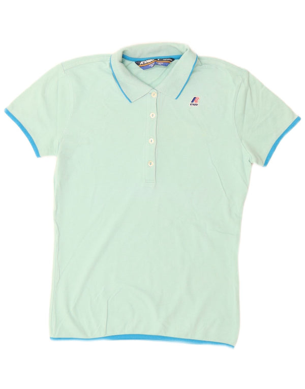 Polo K-Way Fille 6-7 ans Coton Turquoise
