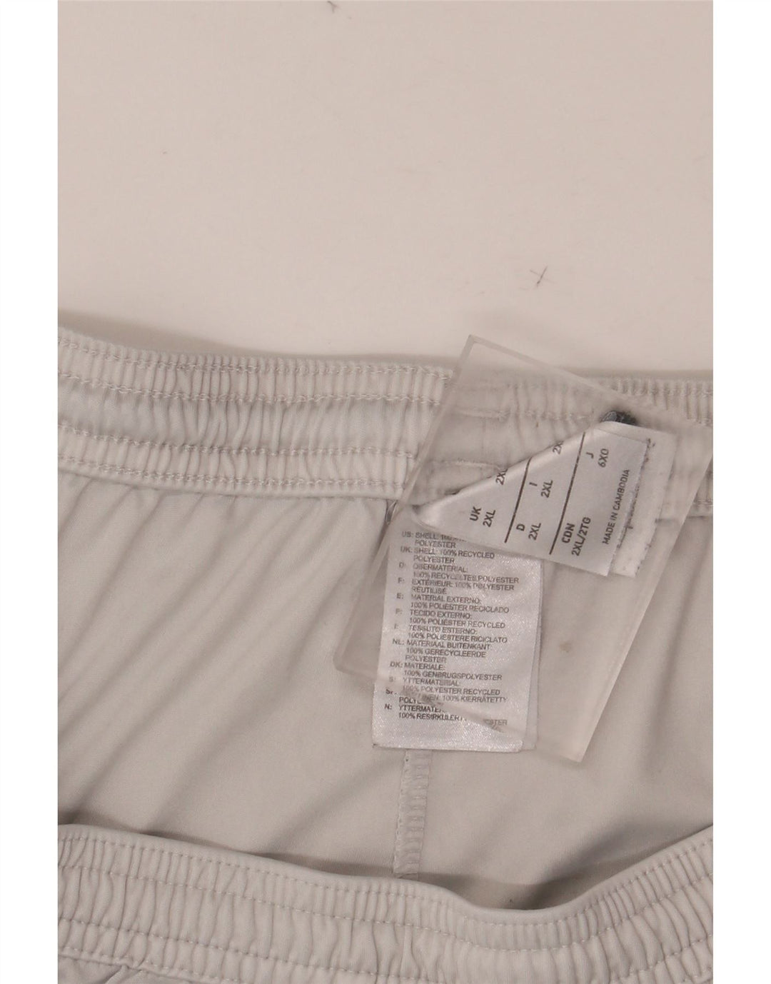 NIKE Short de sport pour homme 2XL Blanc Colorblock Polyester