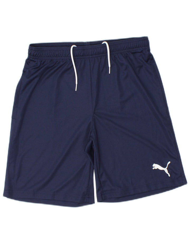 PUMA Short de sport pour hommes, petit, bleu marine