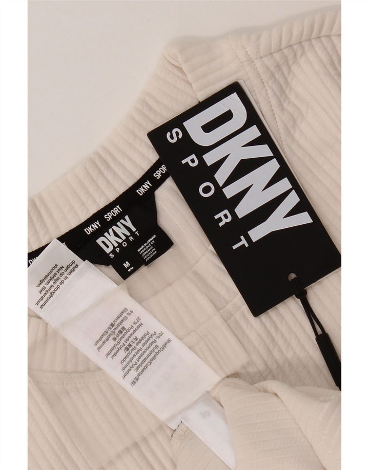 Dkny Sweat-shirt pour femme UK 44 Medium Blanc cassé Polyester