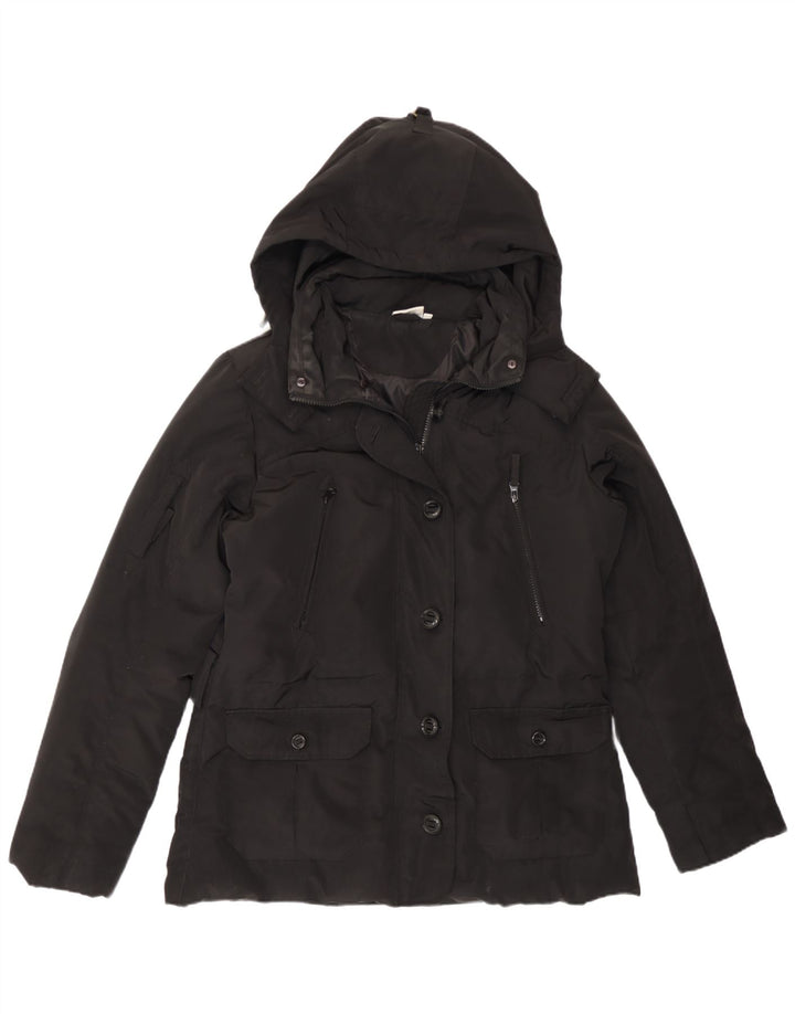 Ellesse Veste matelassée à capuche pour femme UK 18 XL Noir Polyester