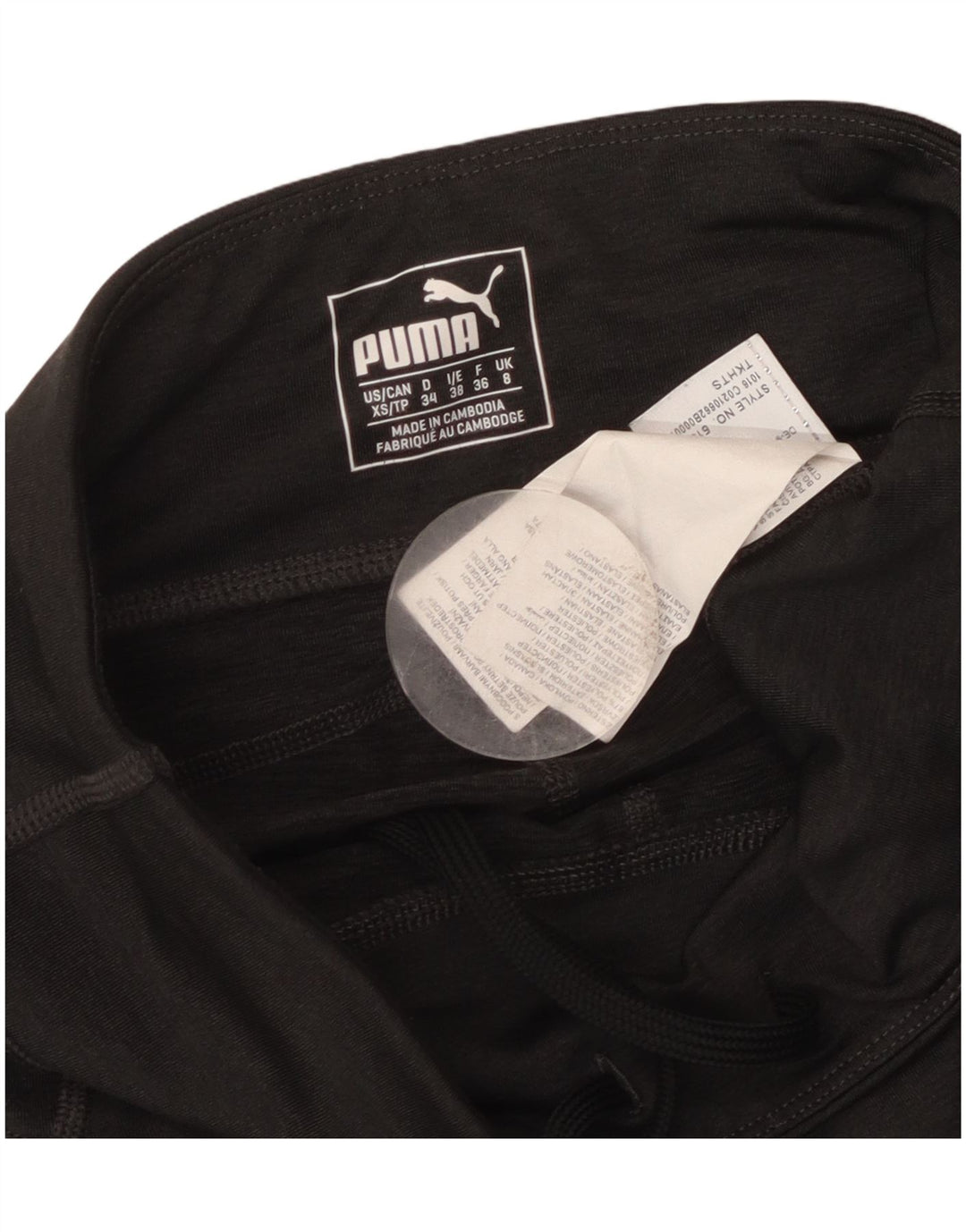 Puma Legging Capri Femme UK 8 Petit Gris Polyester