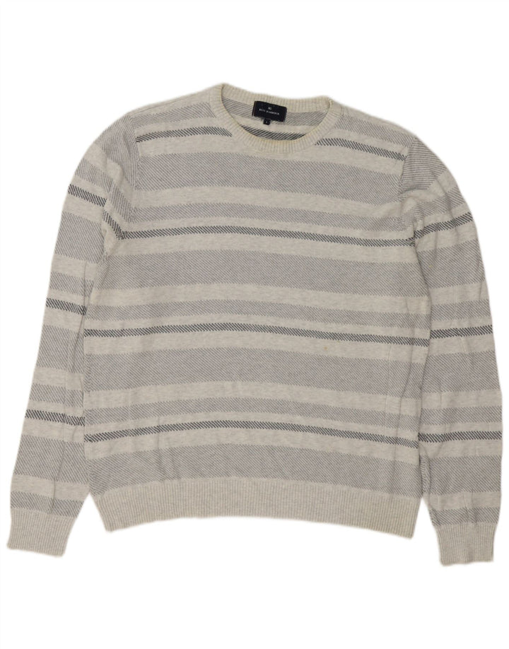 Marks & Spencer Pull à col rond bleu Harbour pour homme, grand gris