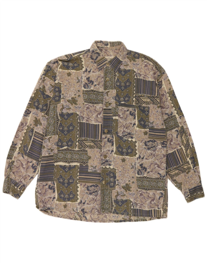 Hatico Chemise Homme Grand Patchwork Multicolore