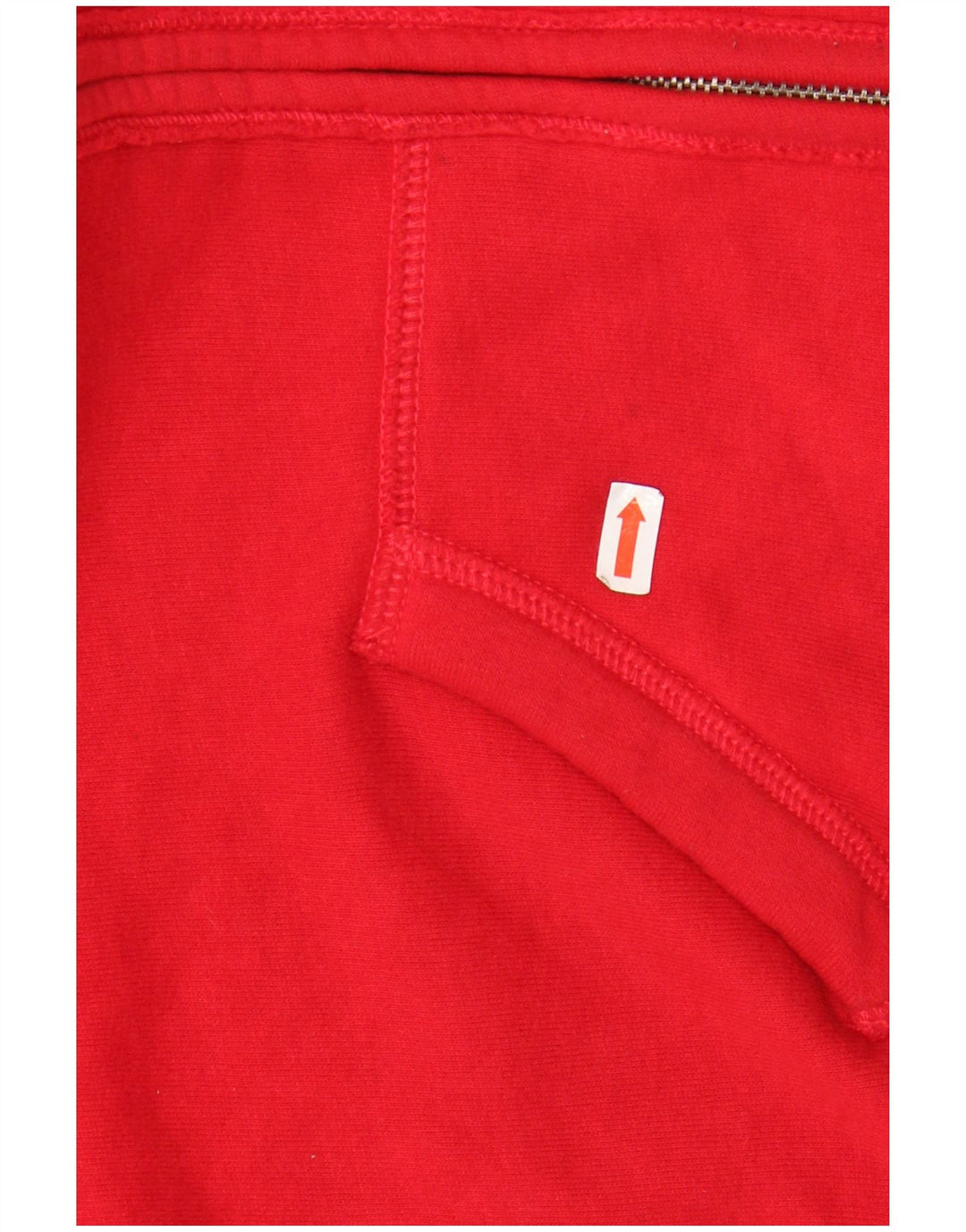 ABERCROMBIE & FITCH Pull à capuche zippé pour femme UK 16 Large Rouge