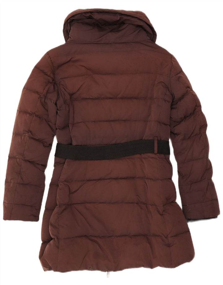 Zara Manteau rembourré pour femme UK 16 Large Marron