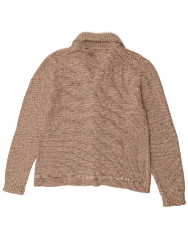 Lee Cardigan Homme Pull Beige Moyen Moucheté Coton