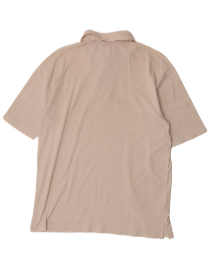 Reebok Polo Loose Fit Homme Blanc Cassé