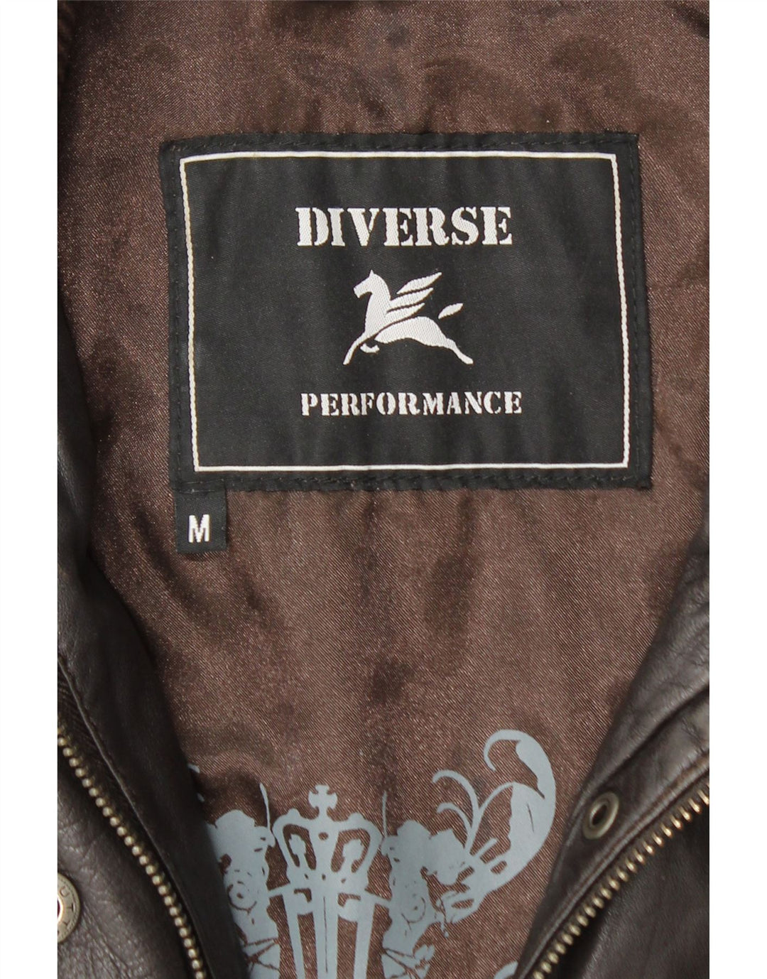 Veste en cuir femme vintage UK 12 Cuir brun moyen