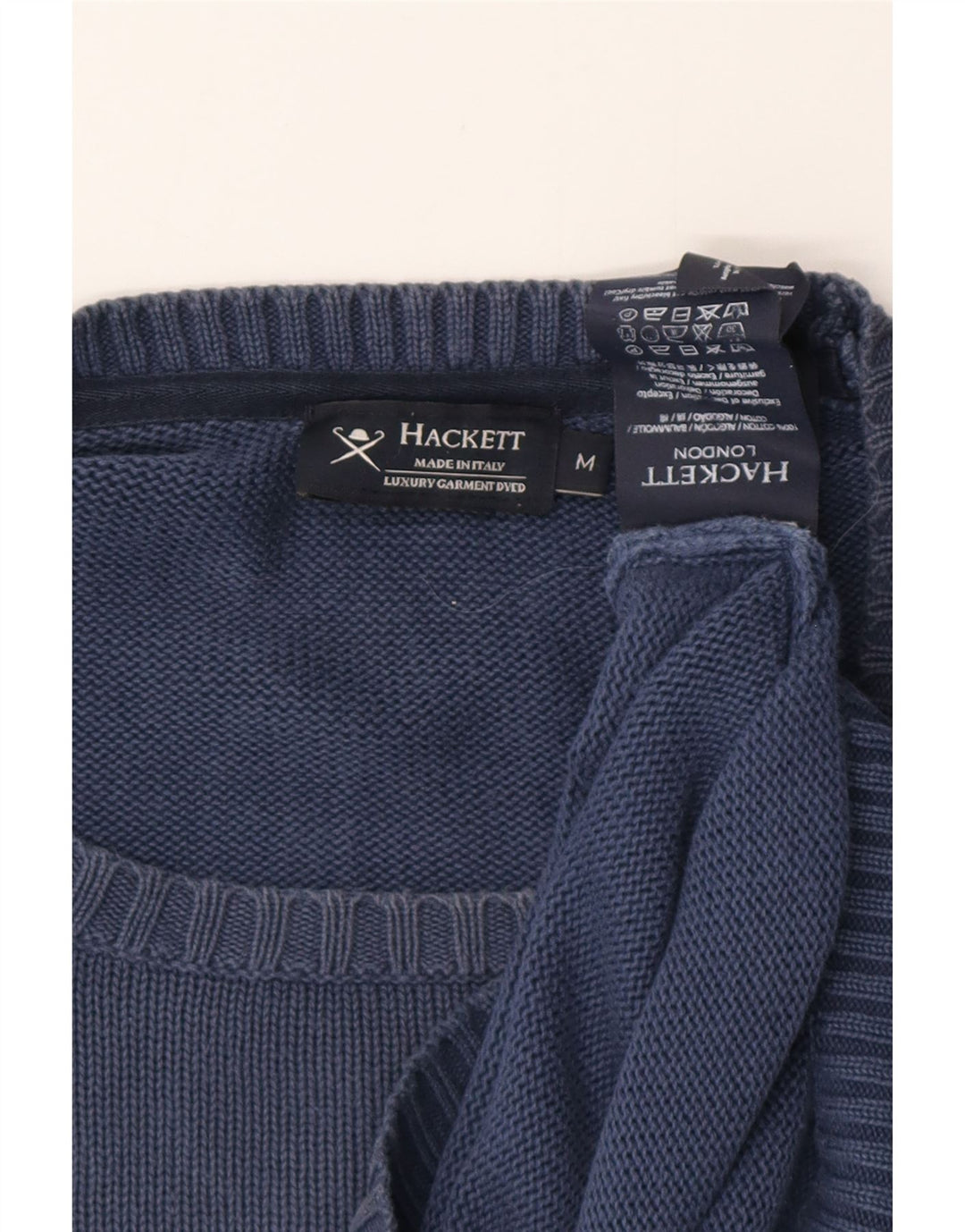HACKETT Pull Col Rond Homme Bleu Marine Moyen Coton