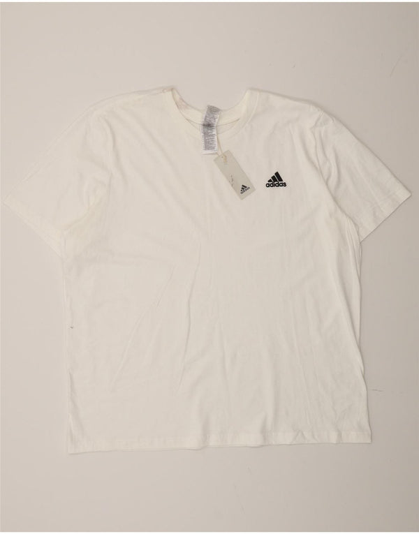 Adidas T-Shirt Homme Top 2XL Coton Blanc