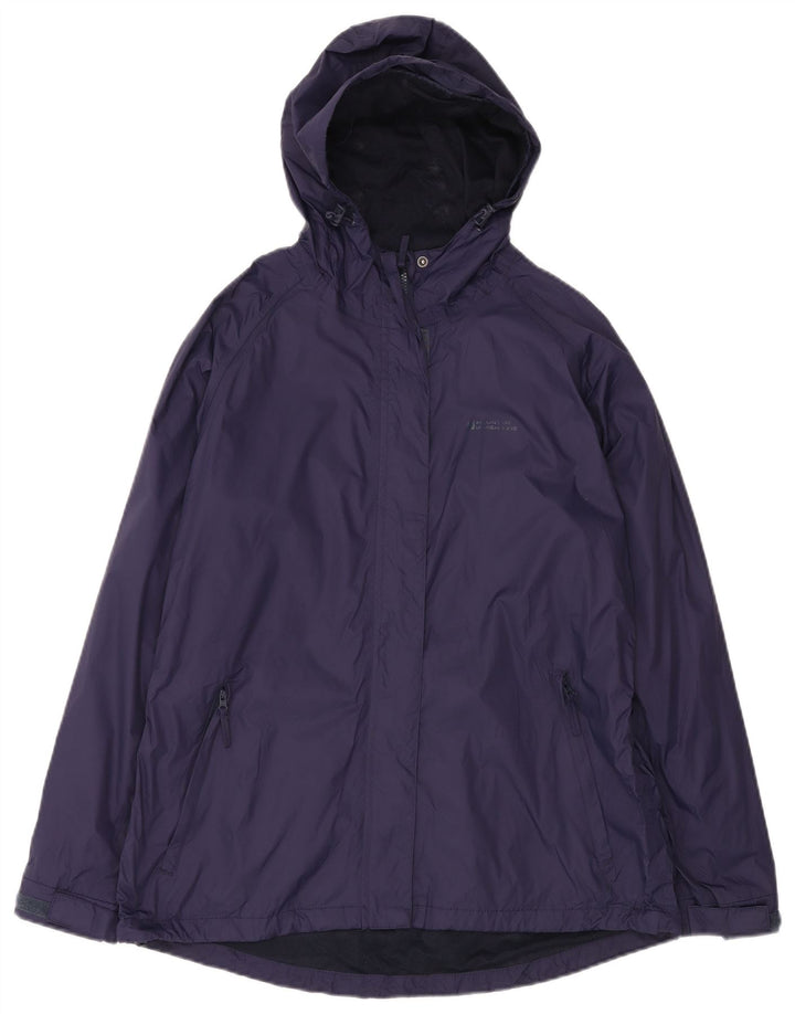 Mountain Warehouse Veste de pluie à capuche pour femme UK 16 Large Bleu marine Nylon