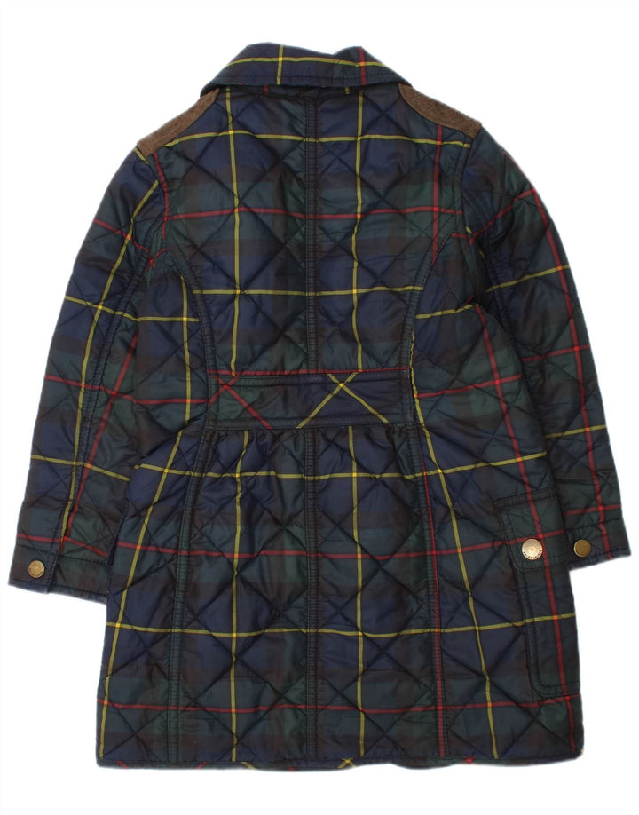 Ralph Lauren Veste matelassée fille 3-4 ans bleu marine à carreaux