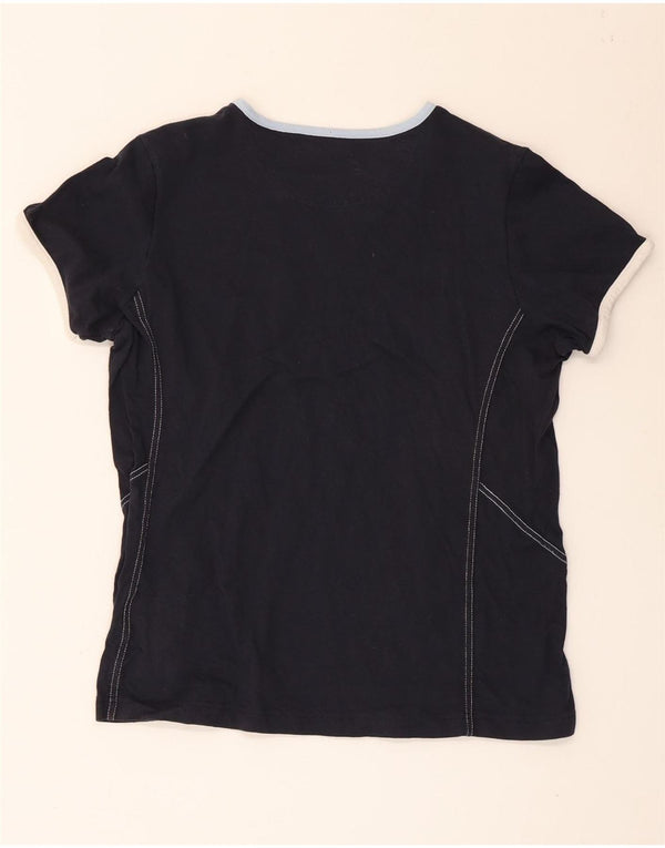 Champion T-shirt Easy Fit pour femme UK 14 Large Bleu marine Coton
