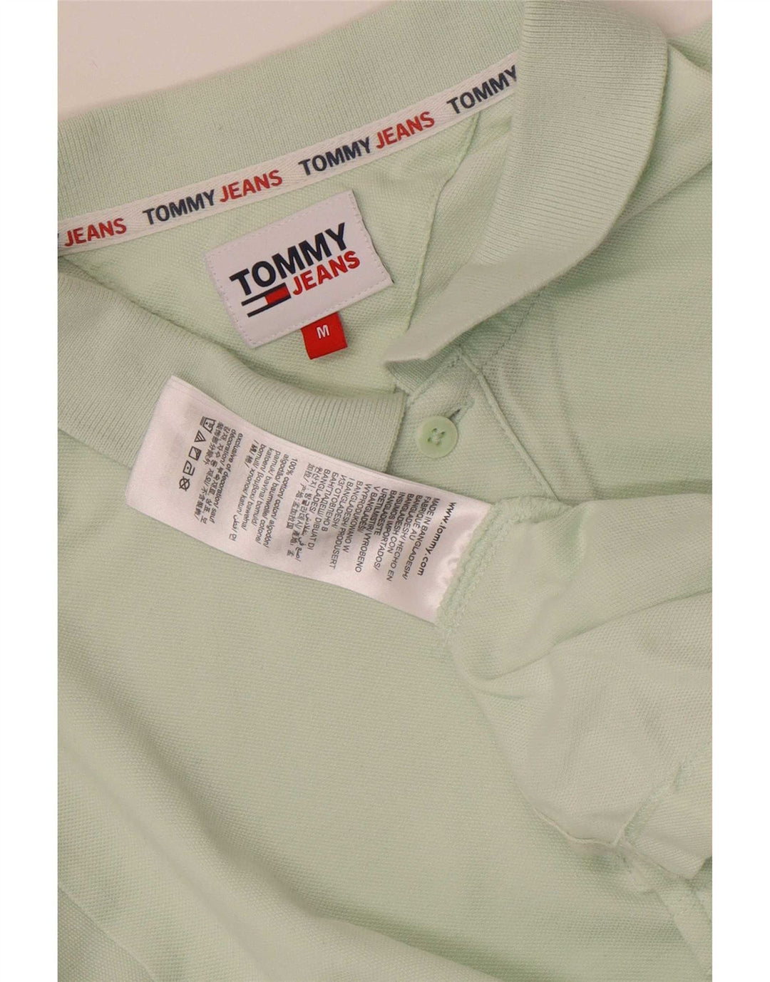 Tommy Hilfiger Polo Homme Vert Moyen Coton