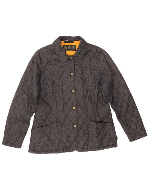 Barbour Veste matelassée pour femme UK 14 Large Noir