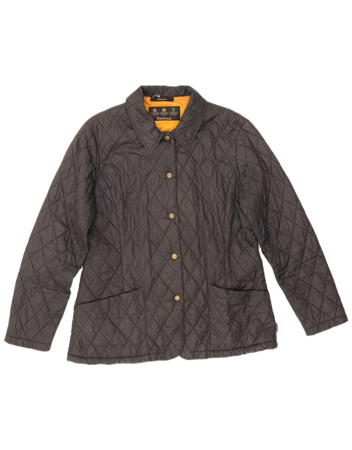 Barbour Veste matelassée pour femme UK 14 Large Noir