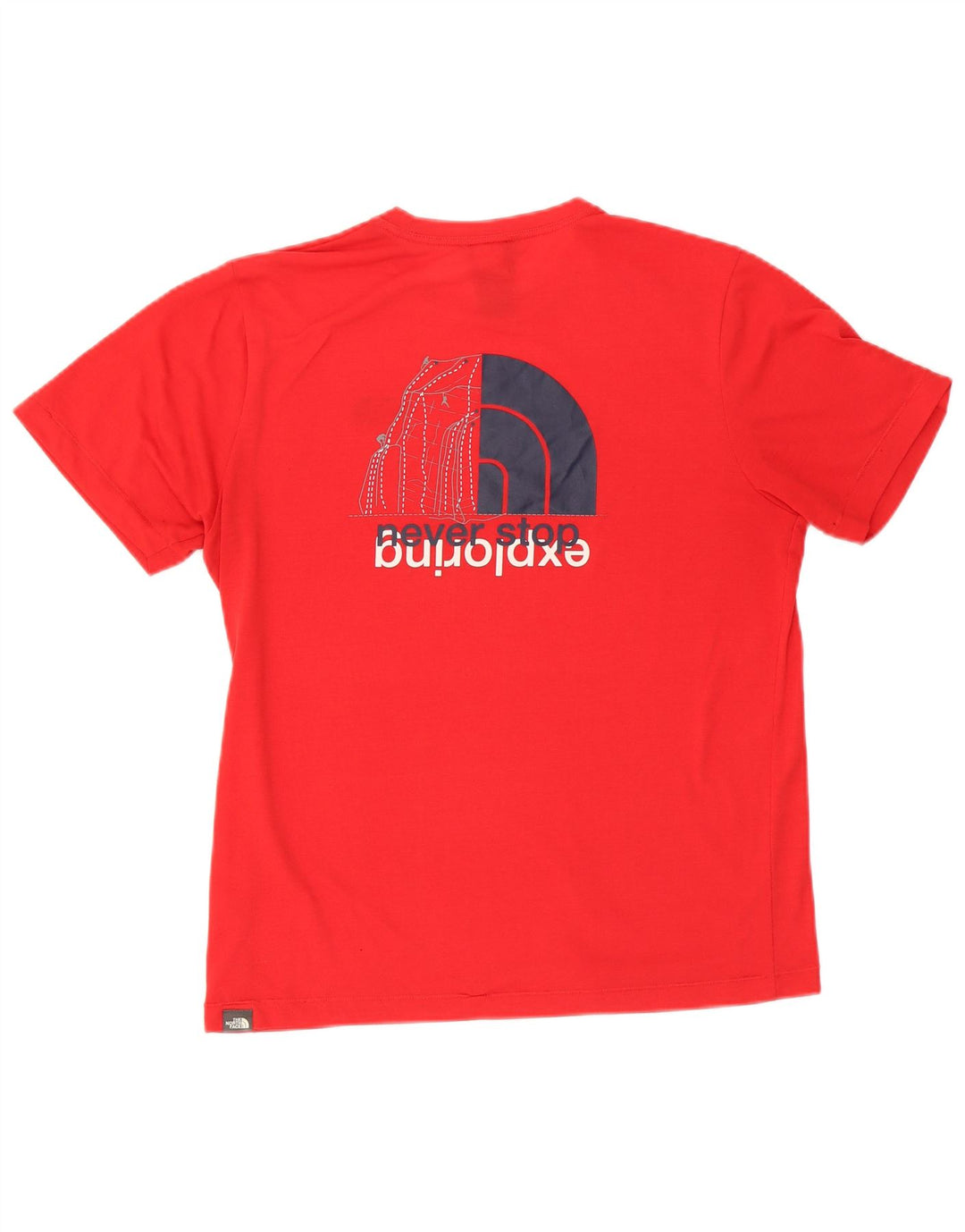 The North Face T-shirt graphique pour homme en polyester rouge moyen