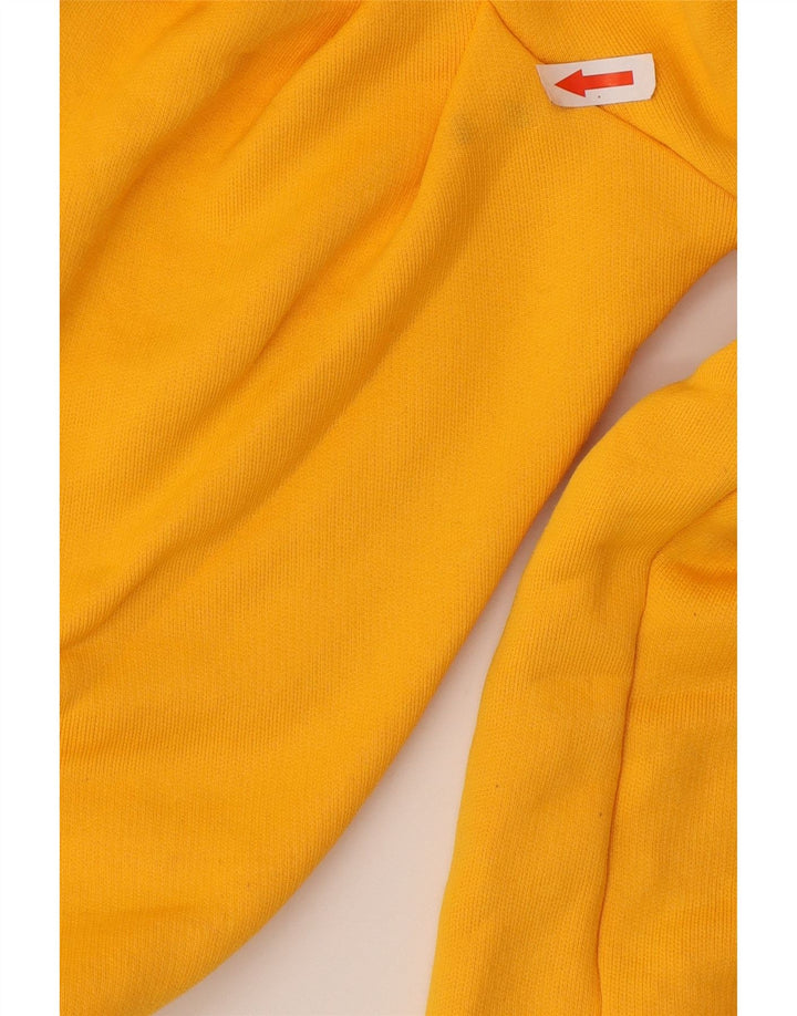 Zara Sweat-shirt surdimensionné à manches 3/4 pour femme UK 10 Petit Jaune