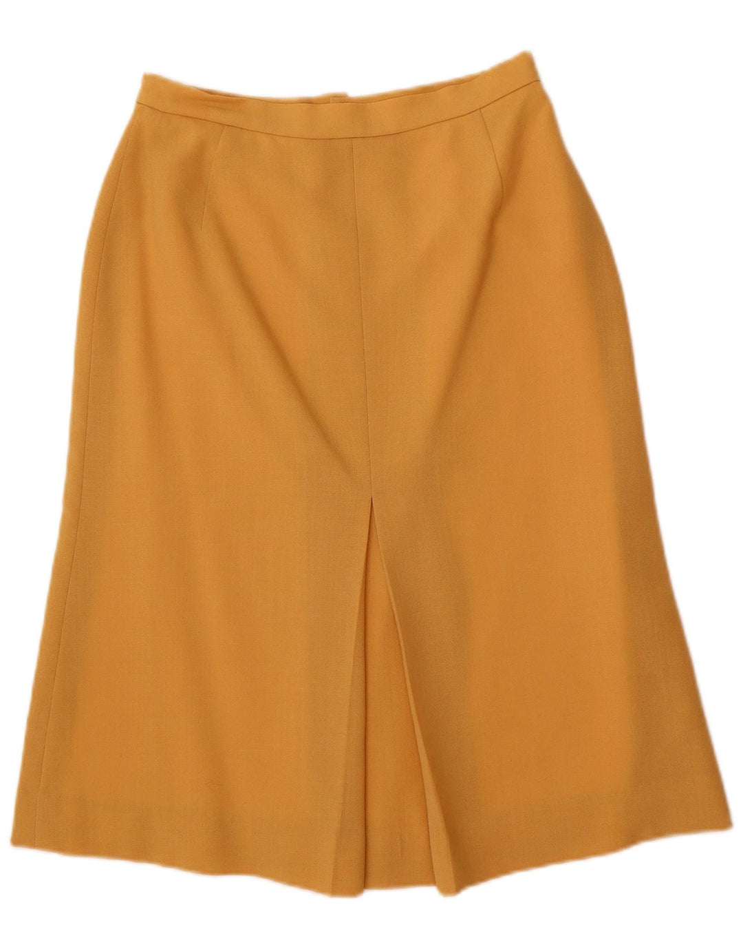 VINTAGE Womens 5 Button 2 Piece Skirt Set UK 14 Medium W28  Yellow
