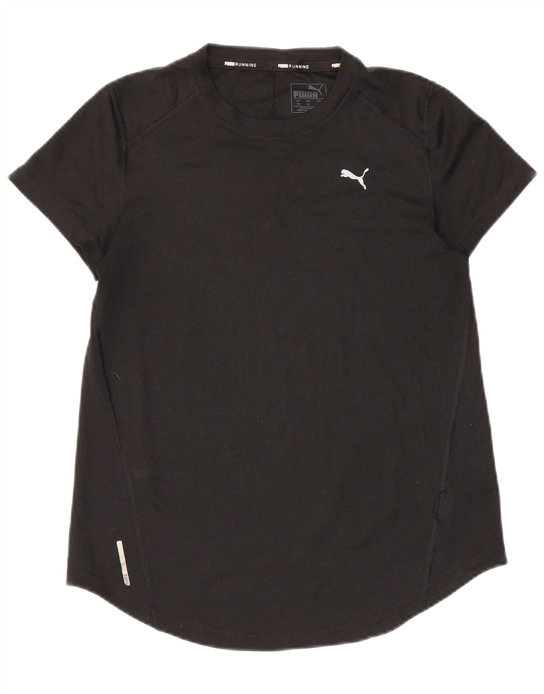 PUMA T-Shirt Femme UK 6 XS Noir Polyester