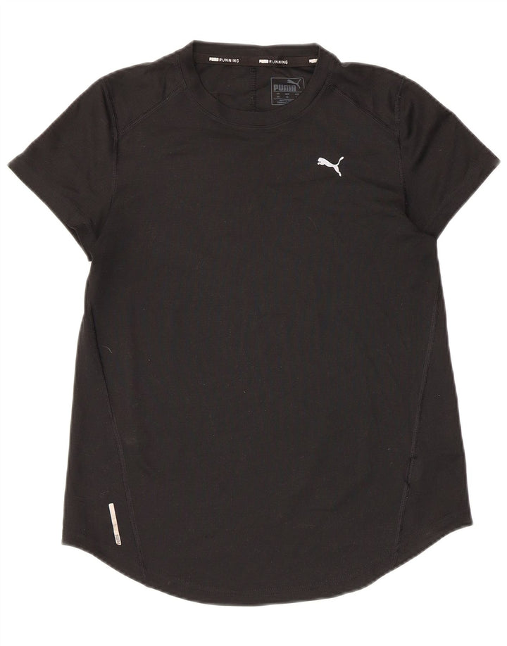 PUMA T-Shirt Femme UK 6 XS Noir Polyester
