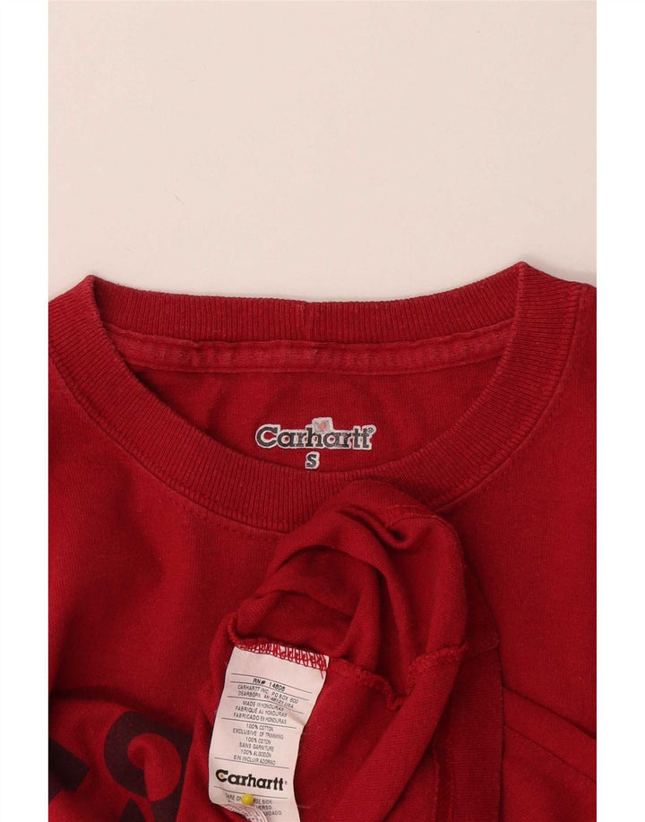 Carhartt T-shirt graphique pour homme en coton rouge petit