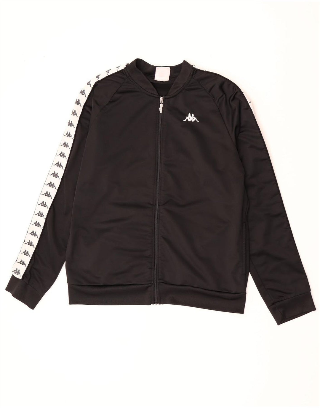 Kappa Veste de Survêtement Graphique Homme XL Noir Polyester