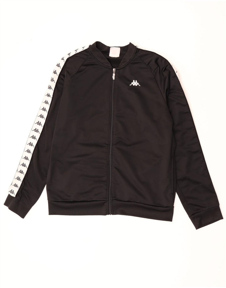 Kappa Veste de Survêtement Graphique Homme XL Noir Polyester