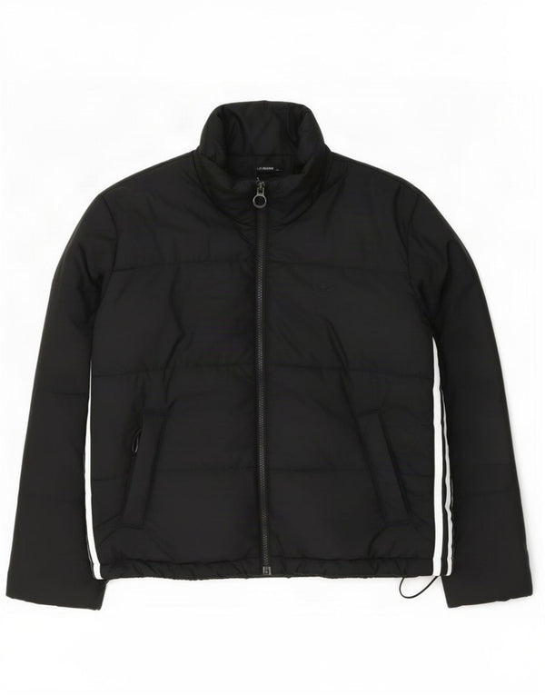 Adidas Womens Oversized Padded Jacket UK 10 Small Black Colourblock