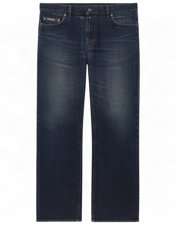 Jean droit homme Calvin Klein W36 L31 coton bleu
