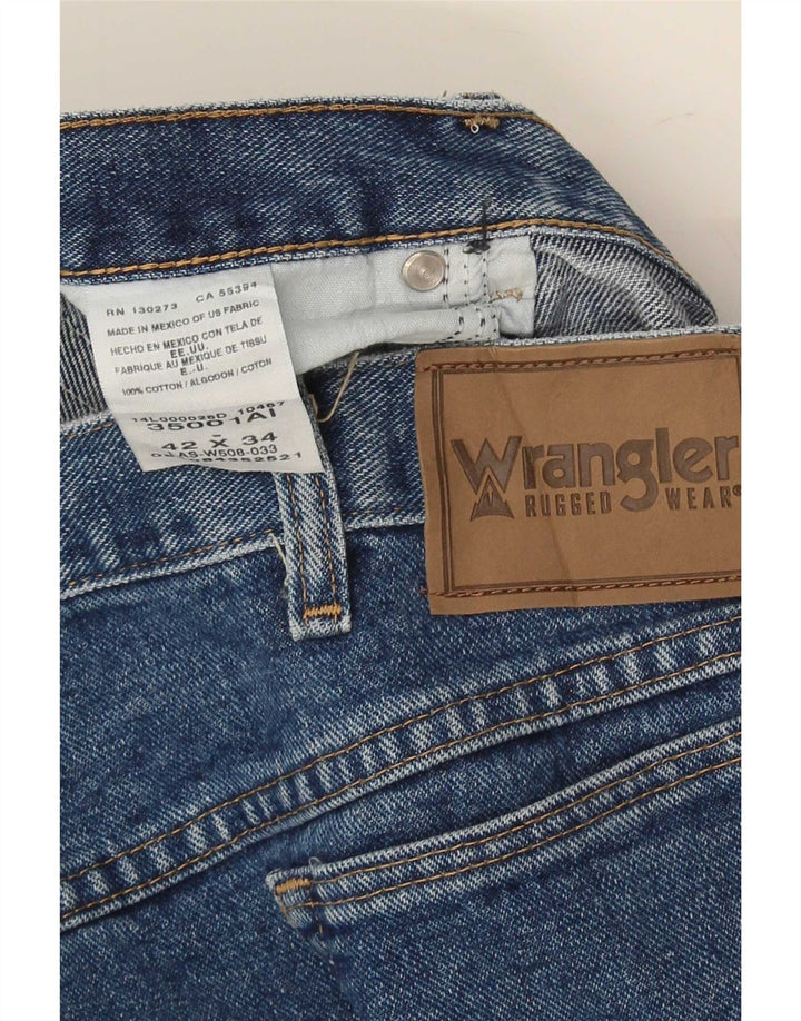 Wrangler Jean droit homme W42 W34 bleu coton