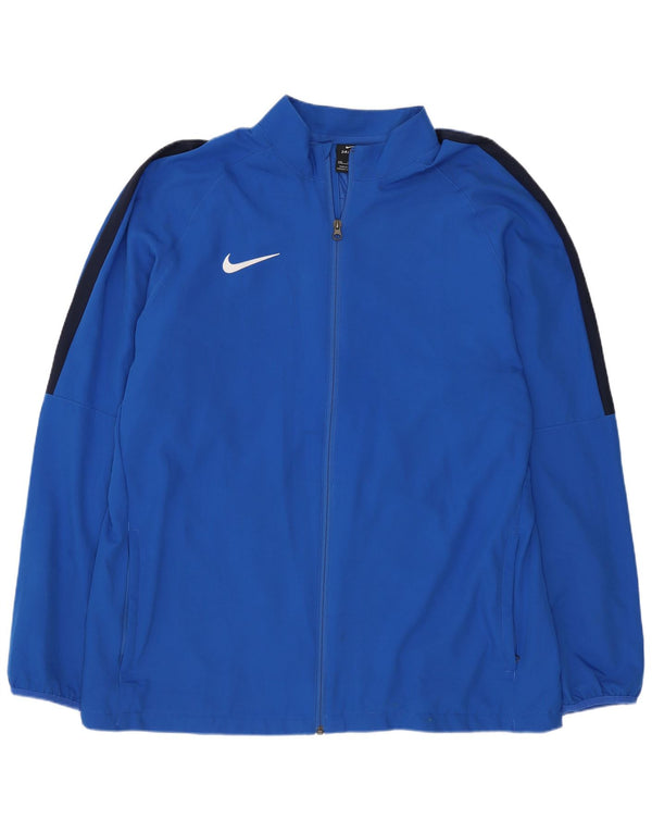 Nike Hommes Dri Fit Regular Survêtement Top Veste 2XL Bleu Polyester Sports