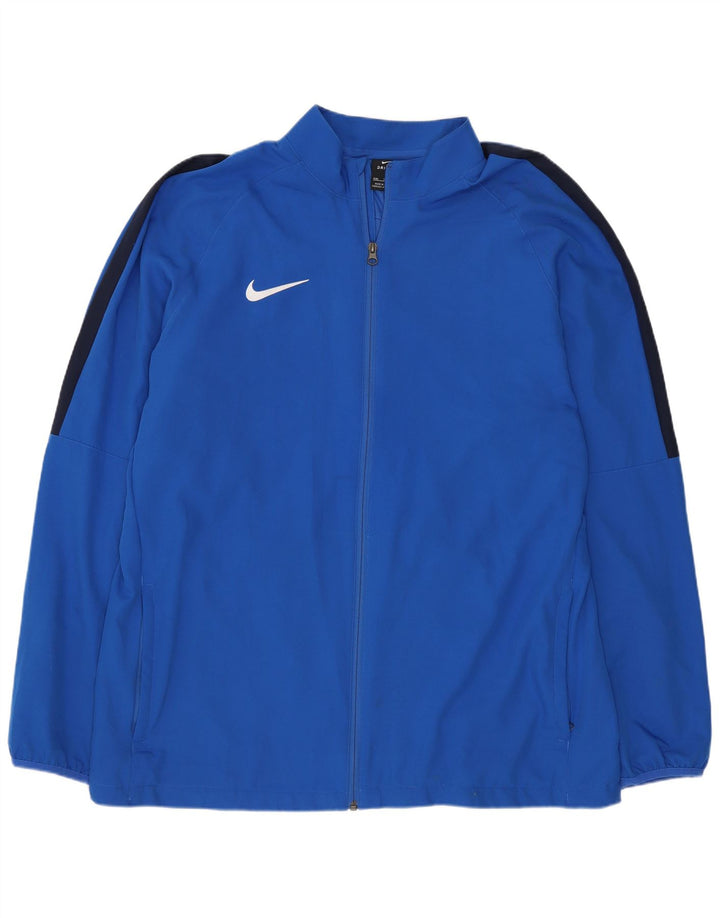 Nike Hommes Dri Fit Regular Survêtement Top Veste 2XL Bleu Polyester Sports