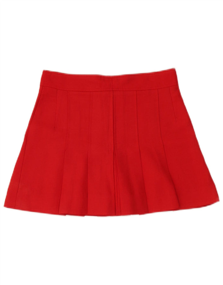 vintage Femme Mini Jupe A-Line W28 Rouge Moyen