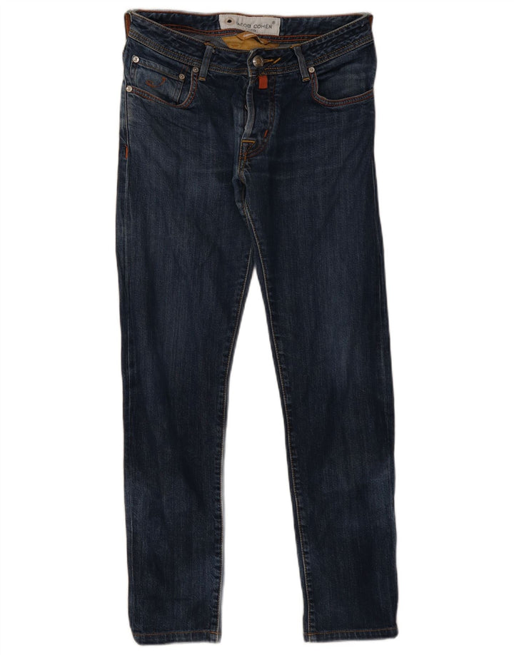 Jacob Cohen Jean slim fait main pour femme W31 L28 en coton bleu