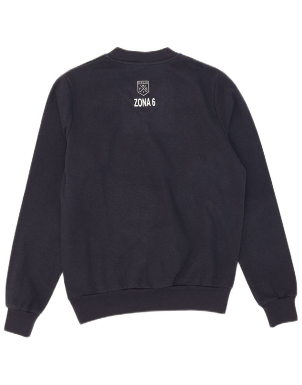 Kappa Mens Graphic Sweatshirt Jumper Petit Bleu Marine Polyester