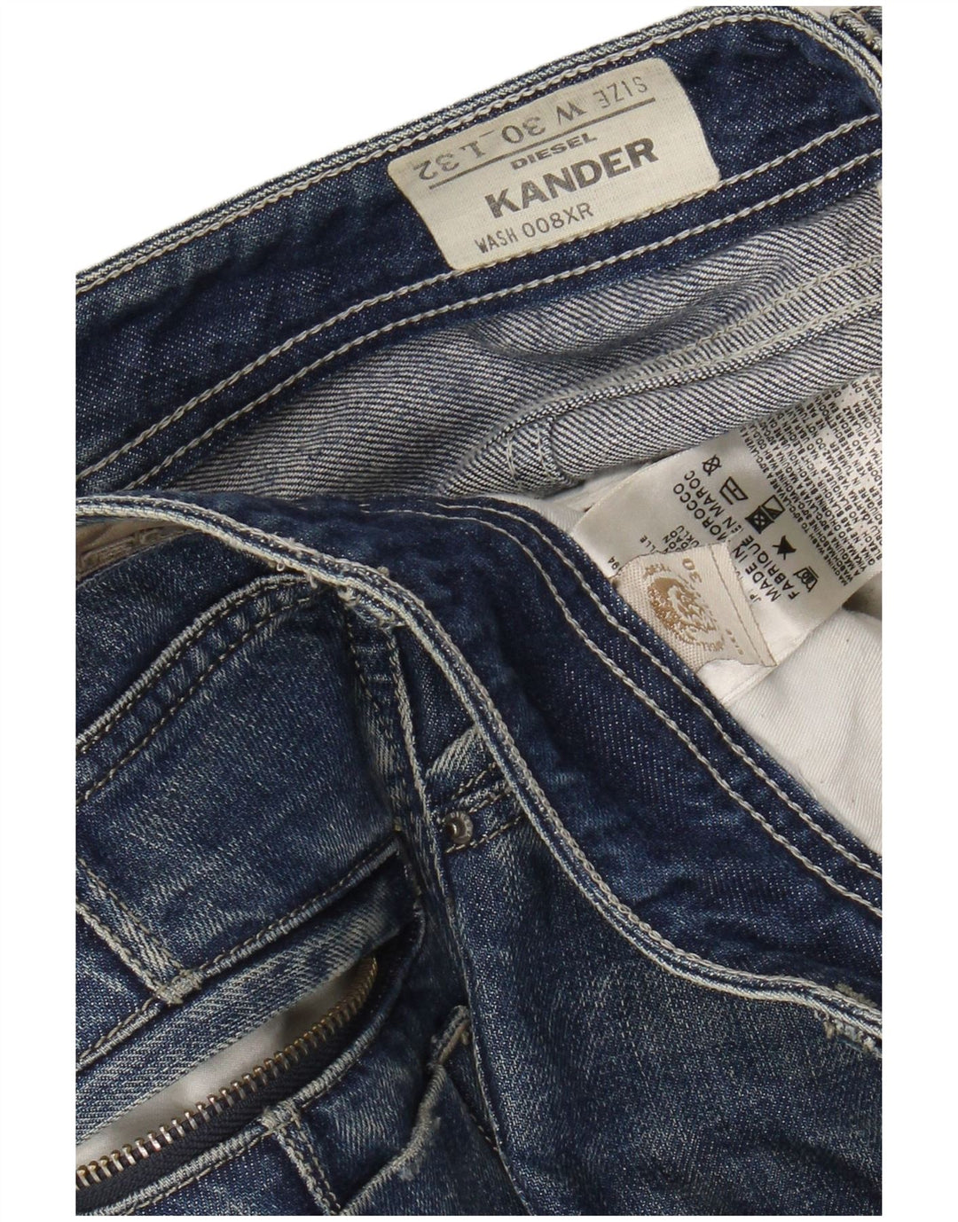 DIESEL Jean Kander Slim W30 L32 Homme Bleu Coton